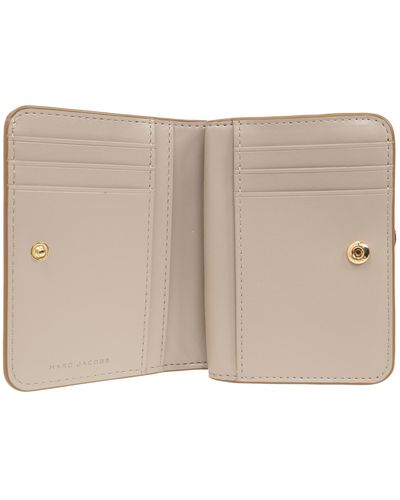 Marc Jacobs Wallet With Logo, - Natural