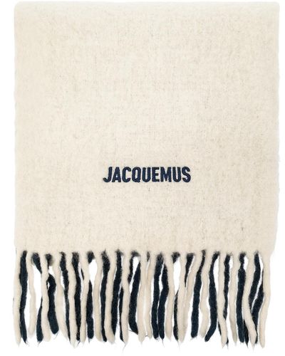 Jacquemus 'moisson' Wool Scarf - White