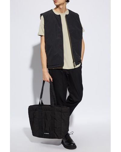 AllSaints 'underground' Reversible Vest, - Black