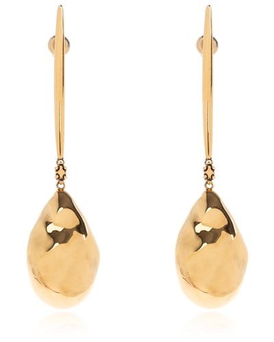 Alexander McQueen Brass Earrings, - Metallic