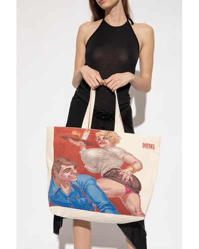 DIESEL Shopper Bag - Natural