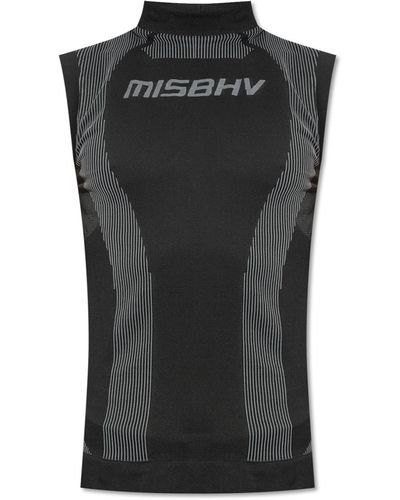 MISBHV Tank Top With Logo, - Black