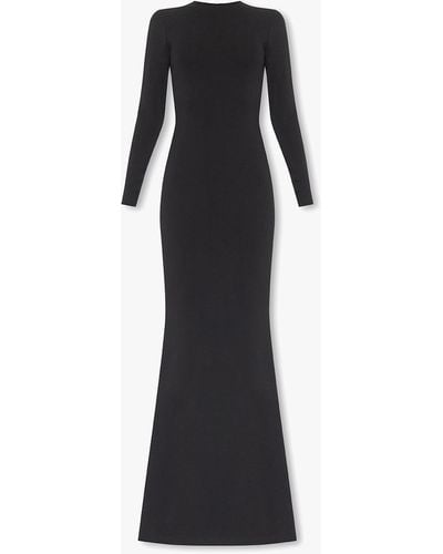 Balenciaga Fitted Maxi Dress - Black