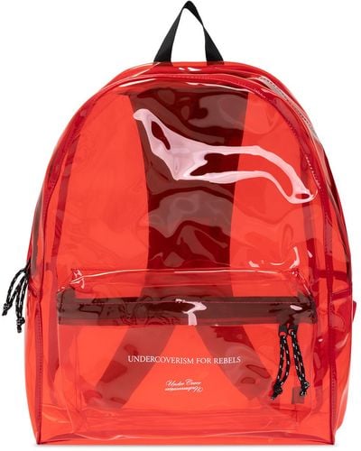 Undercover Transparent Backpack - Red