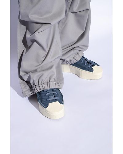 Y-3 'kyasu Hi' Platform Sneakers, - Blue