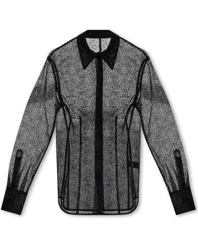 Helmut Lang Lace Shirt, ' - Grey