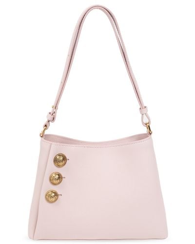 Balmain 'emblème' Shoulder Bag, - Pink