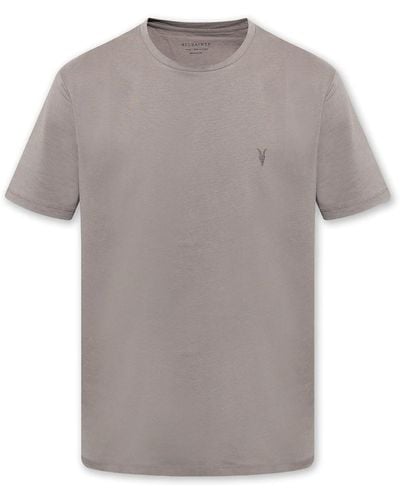 AllSaints ‘Brace’ T-Shirt With Logo, ' - Grey