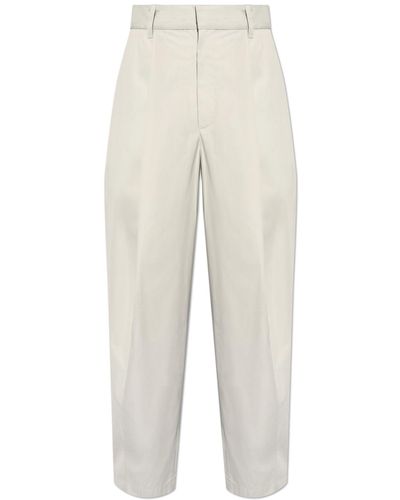 Bottega Veneta Cotton Trousers, - White