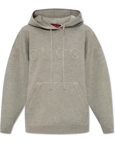 Gucci Sweatshirt With Logo, - Grey