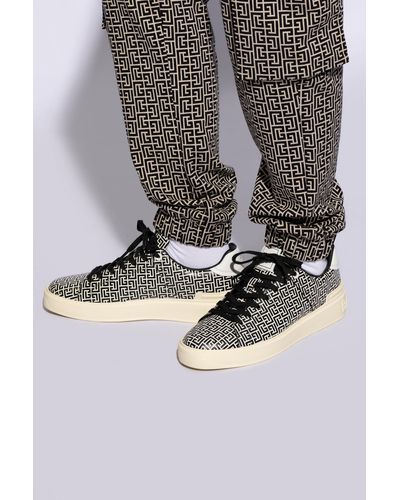 Balmain ‘B-Court’ Sneakers - Gray
