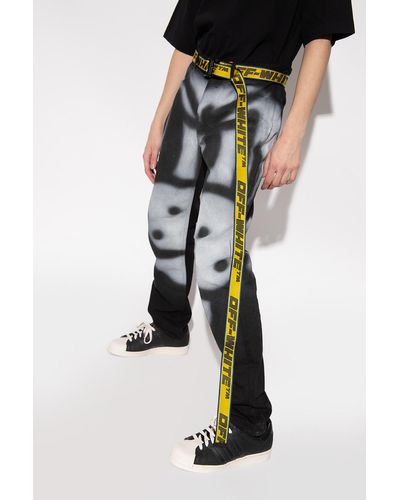 Off-White c/o Virgil Abloh Belt With Logo - Yellow