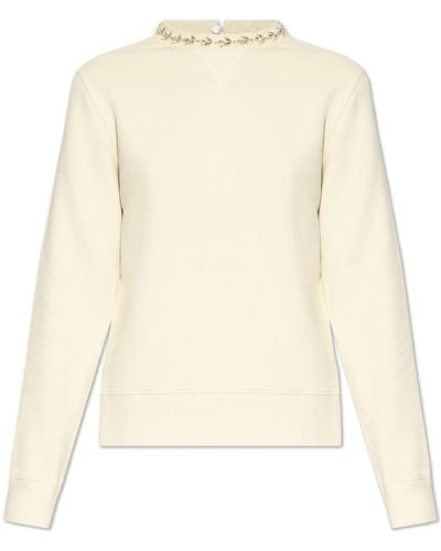 Golden Goose Cotton Sweatshirt, - Natural