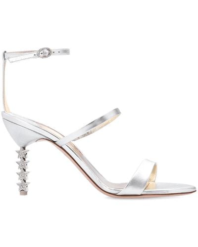 Sophia Webster 'rosalind' Sandals With Decorative Heel - Metallic