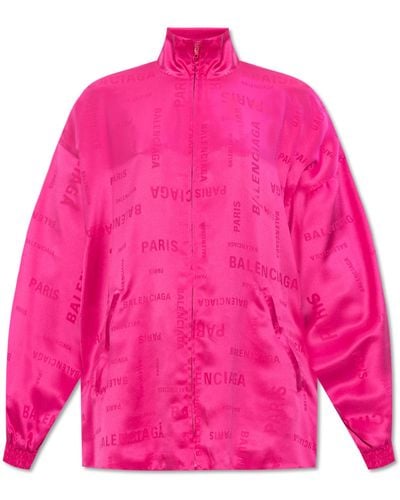 Balenciaga Silk Sweatshirt, - Pink