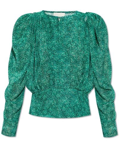 Isabel Marant ‘Zarga’ Top - Green