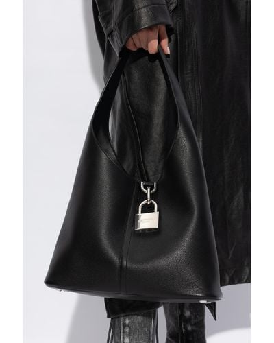 Balenciaga 'locker Medium' Hobo Shoulder Bag, - Black