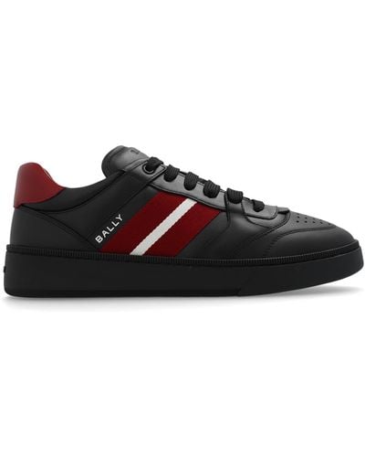 Bally Leather Trainers, - Black