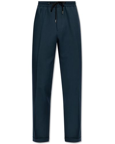 Paul Smith Creased Trousers, - Blue