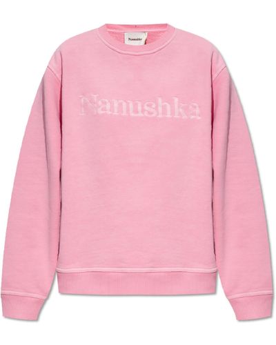 Nanushka ‘Mart’ Sweatshirt With Logo - Pink