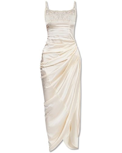 Jacquemus Cream 'saudade' Slip Dress - White