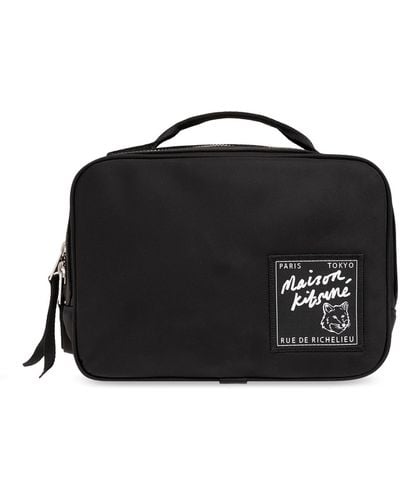Maison Kitsuné Belt Bag With Logo, - Black