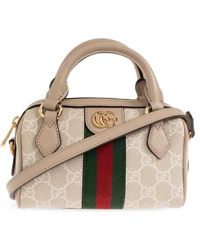 Gucci 'ophidia Super Mini' Shoulder Bag, - Natural