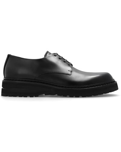 Giorgio Armani Leather Shoes - Black