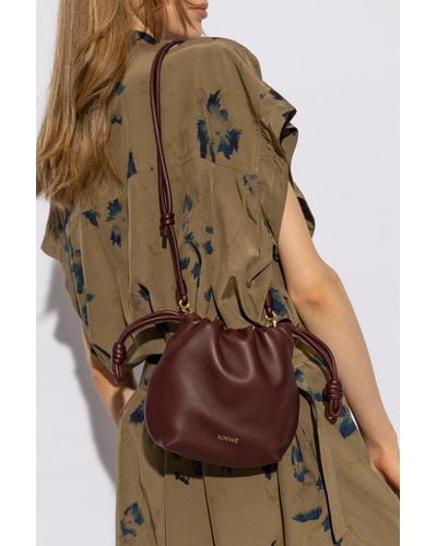 Loewe ‘Flamenco Mini’ Shoulder Bag - Brown