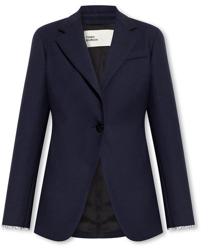 Tory Burch Blazer With Notch Lapels - Blue