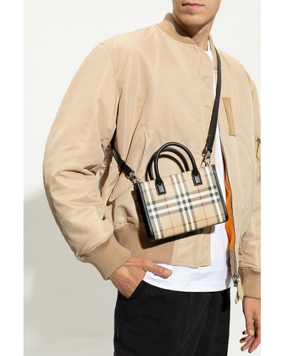 Burberry 'denny' Shoulder Bag - Natural