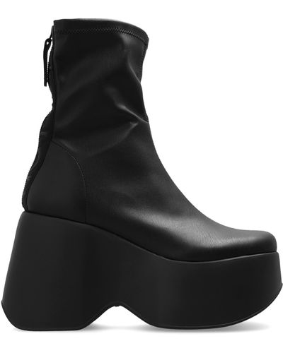 Vic Matié Platform Ankle Boots - Black