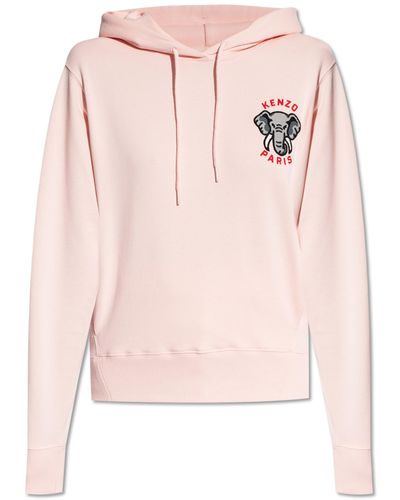 KENZO Hoodie With Logo, - Pink
