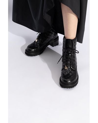 See By Chloé Lace-Up Ankle Boots - Black