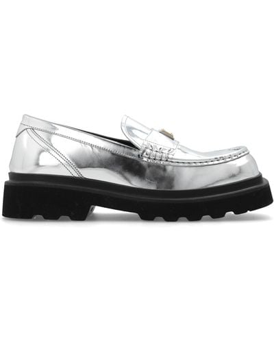 Dolce & Gabbana Leather Loafers - White
