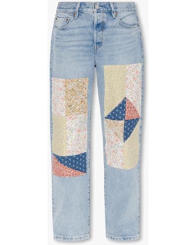 Levi's Blue 501 '90's Patchwork Jeans