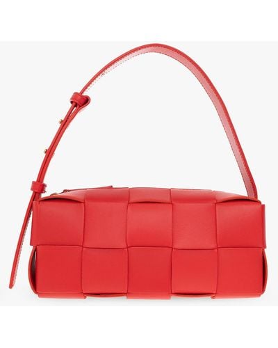Bottega Veneta ‘Brick Small’ Shoulder Bag - Red