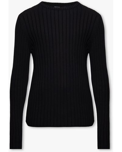 Ferragamo Ribbed Sweater - Black