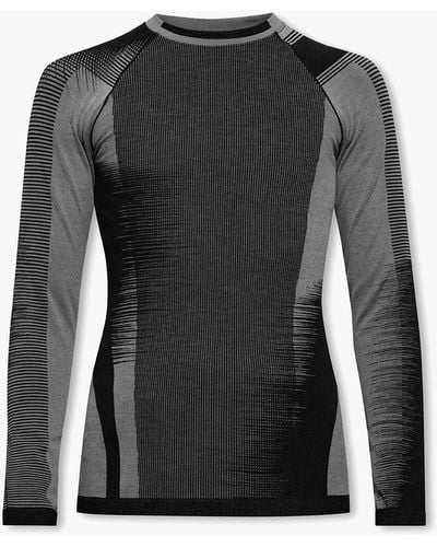 Y-3 Training T-shirt With Long Sleeves, - Black