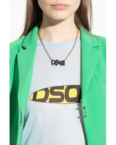 DSquared² Necklace With Logo - White