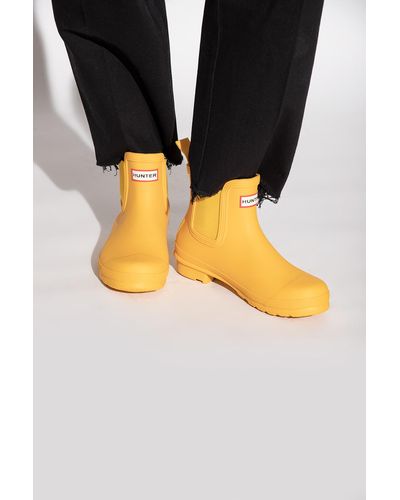 HUNTER ‘Original Chelsea’ Rain Boots - Orange