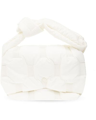 Issey Miyake Quilted Shoulder Bag - White