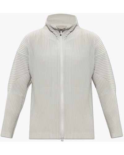 Homme Plissé Issey Miyake Pleated Sweatshirt - White