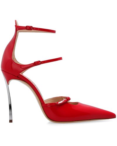 Casadei ‘Superblade Rachel’ Court Shoes - Red