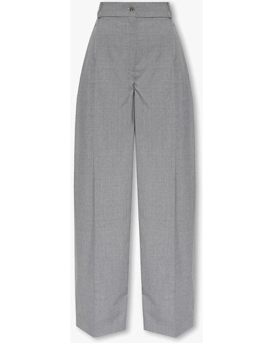 The Mannei ‘Alfios’ Pleat-Front Pants - Grey