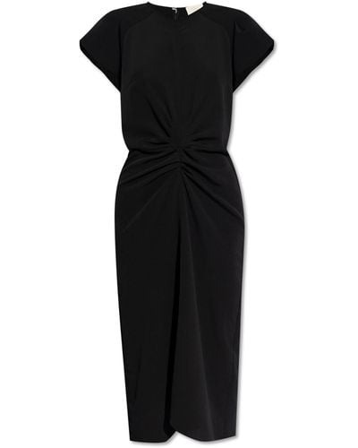Isabel Marant Short-Sleeved Dress 'Terena' - Black