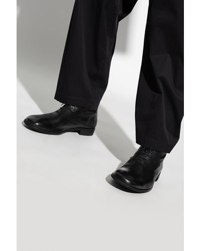 PETROSOLAUM Leather Ankle Boots - Black