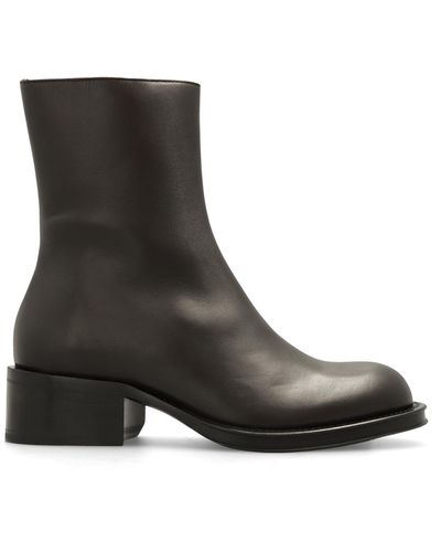 Lanvin Leather Ankle Boots - Black