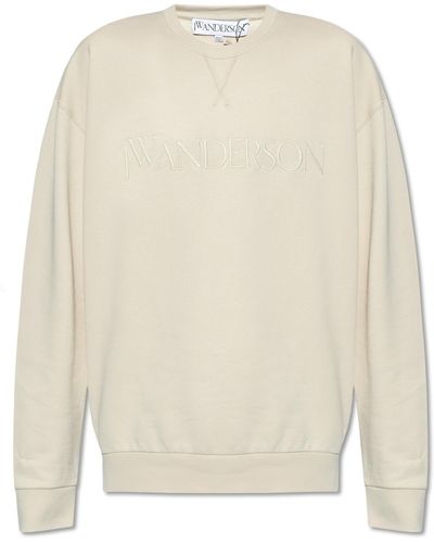 JW Anderson Sweatshirt With Logo, - White