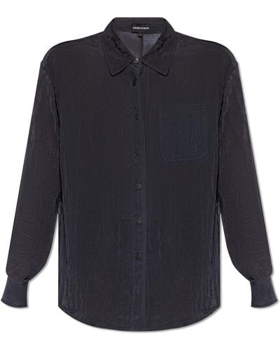 Emporio Armani Shirt With Pocket - Blue